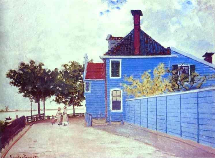 Claude Monet. The Blue House in Zaandam.