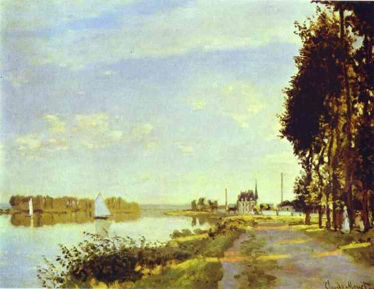 Claude Monet. The Riverside Path at Argenteuil.