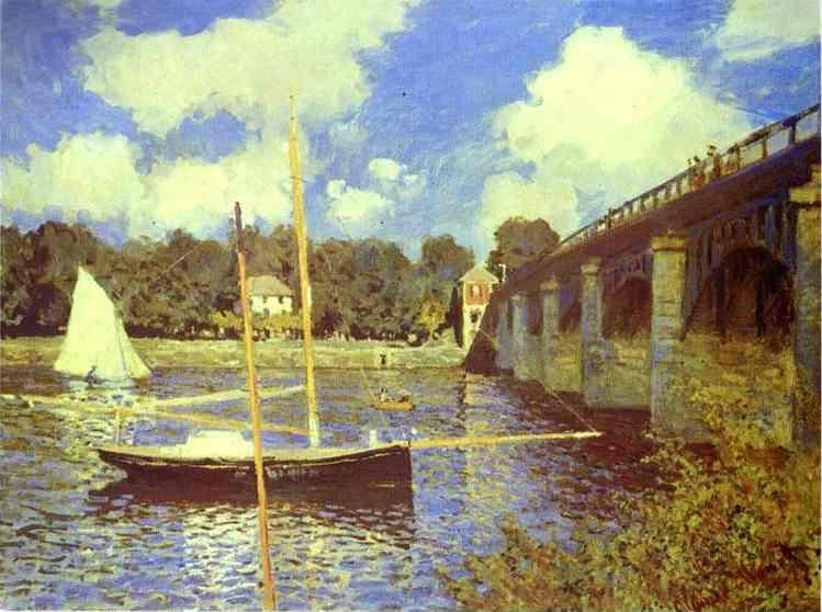 Claude Monet. The Road Bridge at Argenteuil.