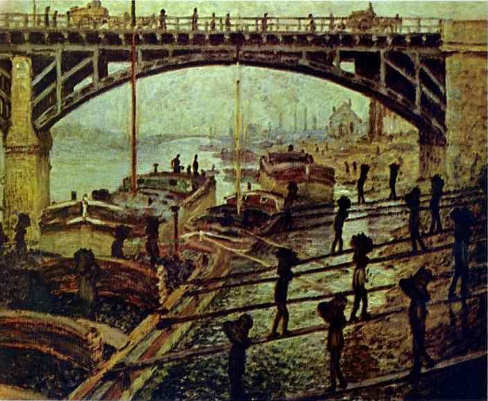 Claude Monet. Unloading Charcoal. Argenteuil.
