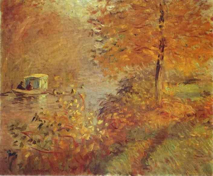 Claude Monet. The Studio Boat.