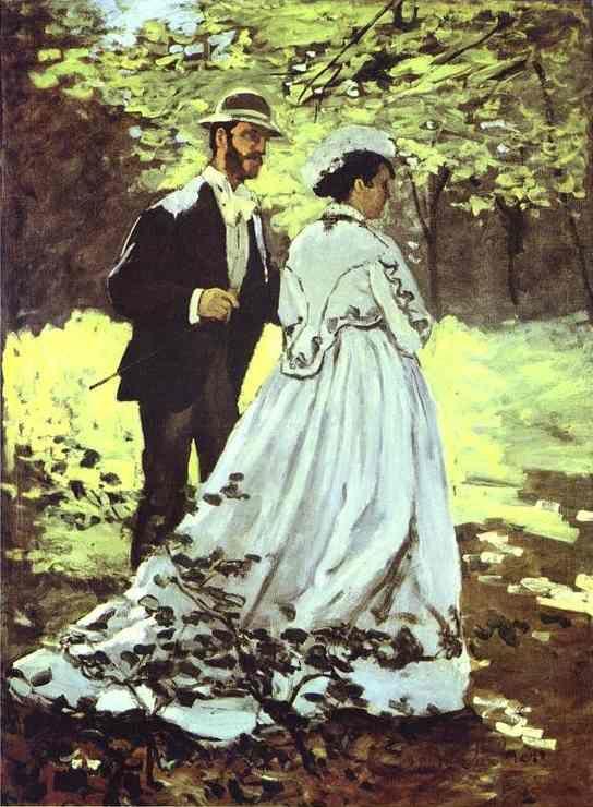 Claude Monet. The Walkers (Bazille and Camille).