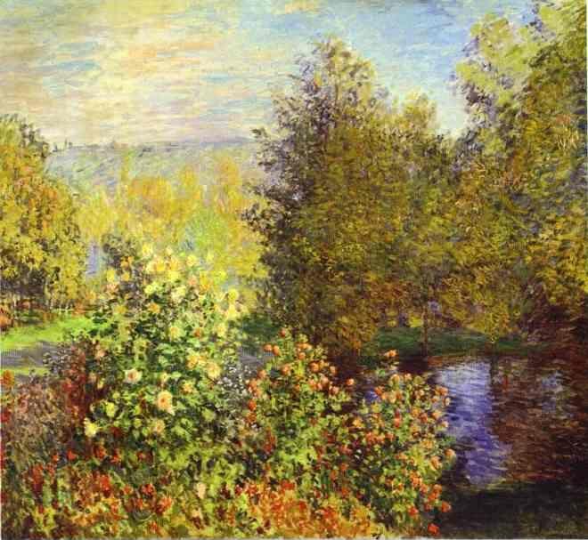 Claude Monet. The Corner of the Garden at Montgeron.
