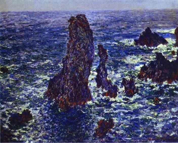 Claude Monet. Cliffs at Belle-Ile.