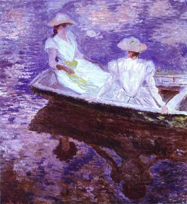 Claude Monet. Young Girls in a Boat.