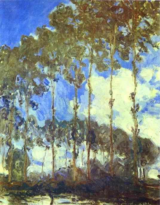 Claude Monet. Poplars on the Bank of the River Epte.