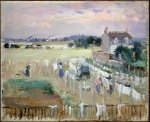 Berthe Morisot. Hanging the Laundry out to Dry.