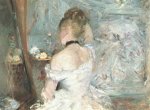 Berthe Morisot. Young Woman at her Toilette, from the Back.
