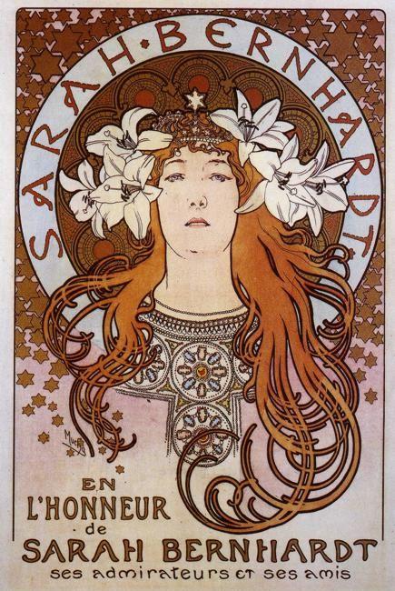Alphonse Mucha. Sarah Bernhardt.