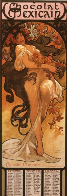 Alphonse Mucha. The Four Seasons: Autumn.