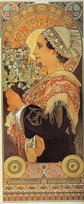 Alphonse Mucha. Thistle from the Sands.
