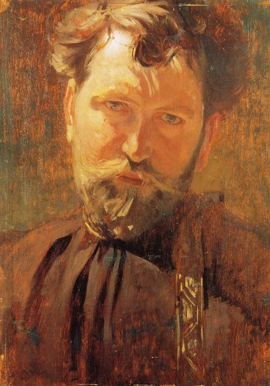 Alphonse Mucha. Self-Portrait.