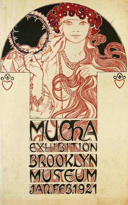 Alphonse Mucha. Poster for the Brooklyn Exhibition.