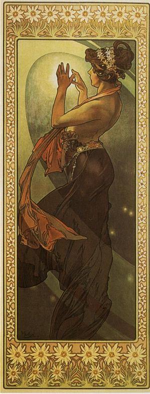 Alphonse Mucha. Pole Star. From The  Moon and the Stars Series.