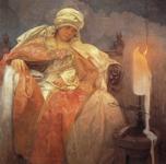 Woman with a Burning Candle.