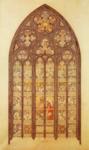 Design for a stained-glass window in St. Vitus Cathedral.