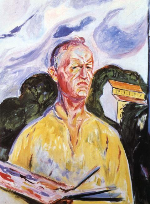 Edvard Munch. Self-Portrait at Ekely.