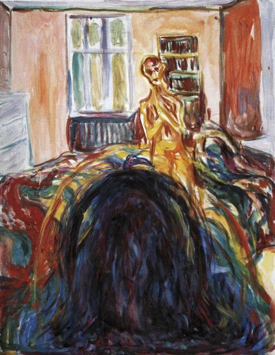 Edvard Munch. Self-Portrait During the Eye
 Disease I.