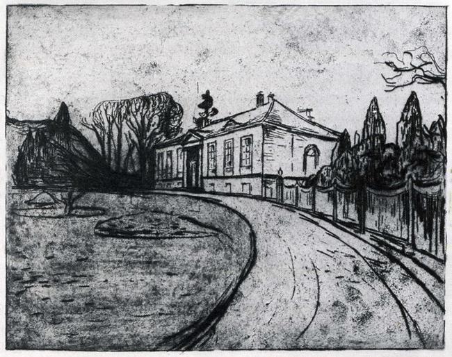 Edvard Munch. Dr. Linde's House.