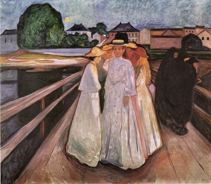 Edvard Munch. The Ladies on the Bridge.