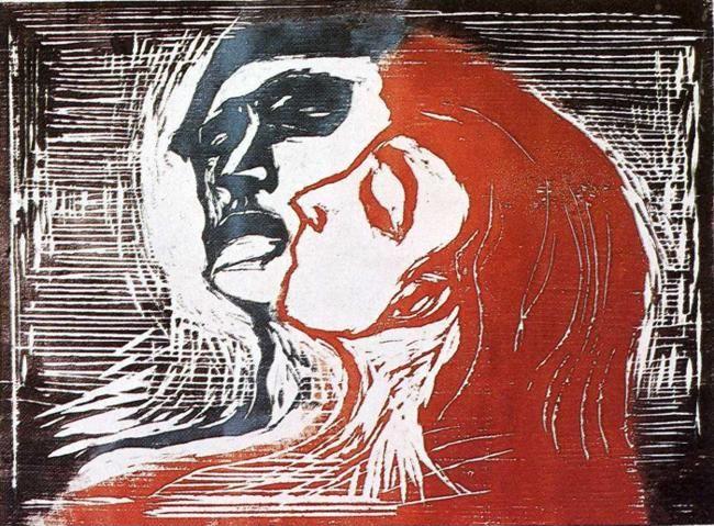 Edvard Munch. Man and Woman.