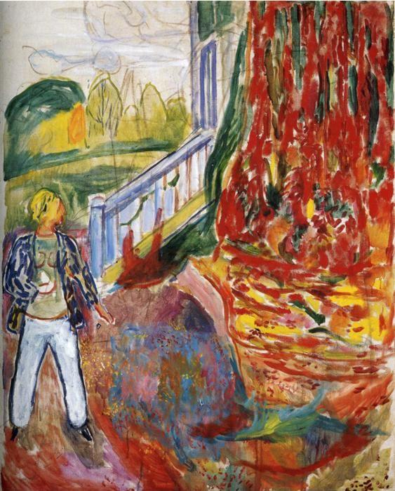 Edvard Munch. Model in Front of the Verandah.