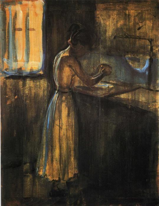 Edvard Munch. Girl Washing.