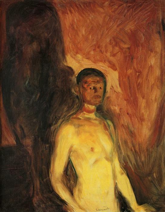Edvard Munch. Self-Portrait in Hell.