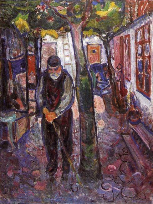 Edvard Munch. Old Man in Warnemunde.