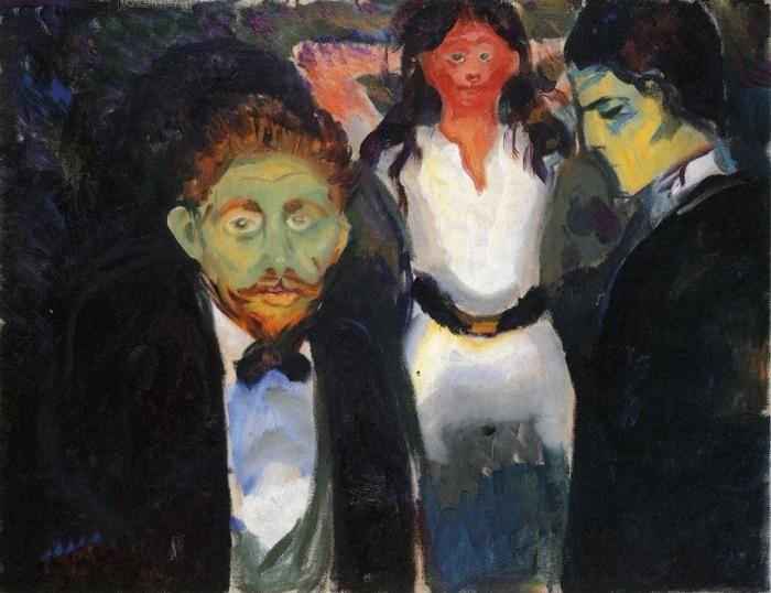 Edvard Munch. Jealousy. From the series The Green Room.