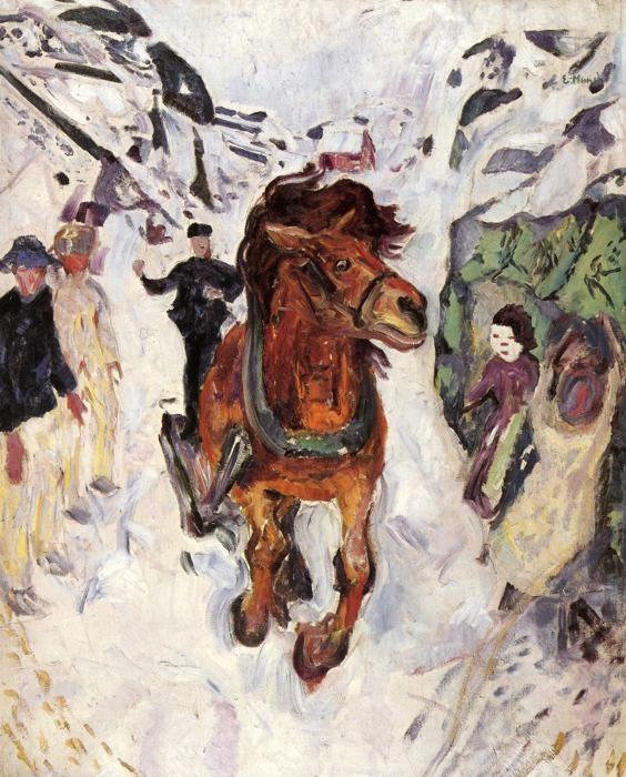 Edvard Munch. Galloping Horse.
