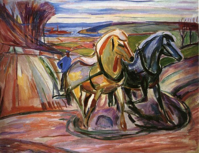 Edvard Munch. Spring Plowing.
