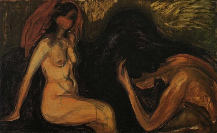 Edvard Munch. Man and Woman.