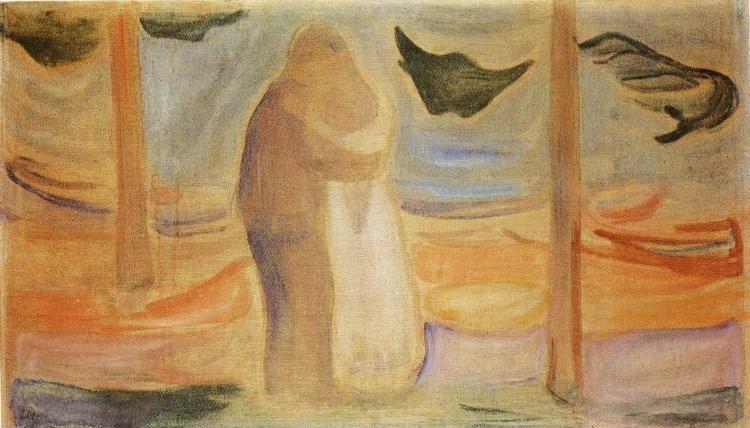 Edvard Munch. Couple on the Shore (from the  Reinhardt Frieze).