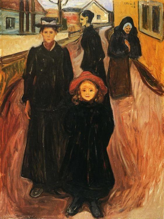 Edvard Munch. Four Ages in Life.