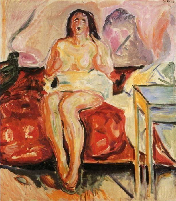 Edvard Munch. Girl Yawning.