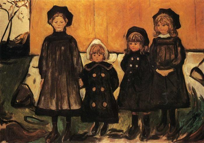Edvard Munch. Four Girls at Asgardstrand.