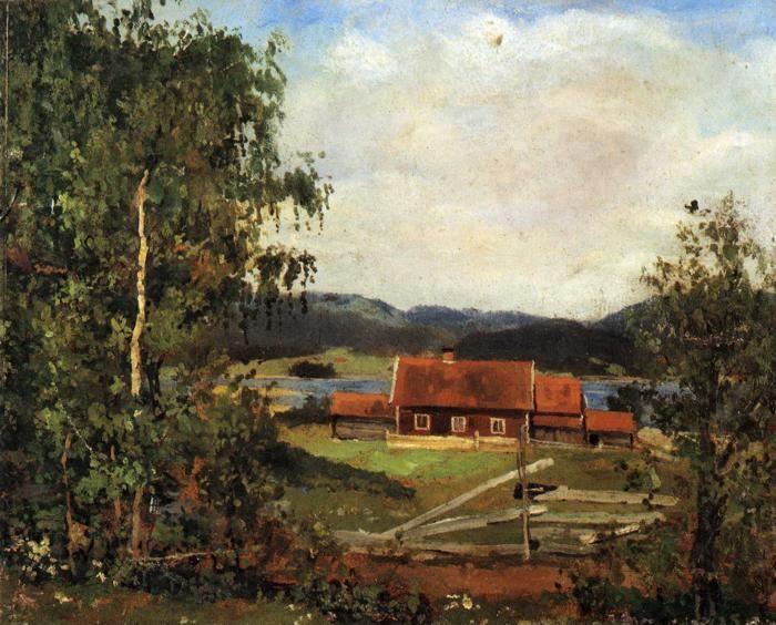 Edvard Munch. Landscape. Maridalen by Oslo.