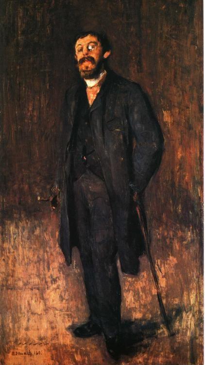 Edvard Munch. Portrait of the Painter Jensen-Hjell.