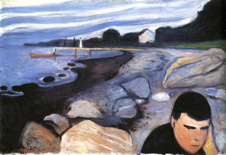 Edvard Munch. Melancholy (Jappe on the Beach).