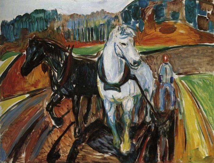 Edvard Munch. Horse Team.