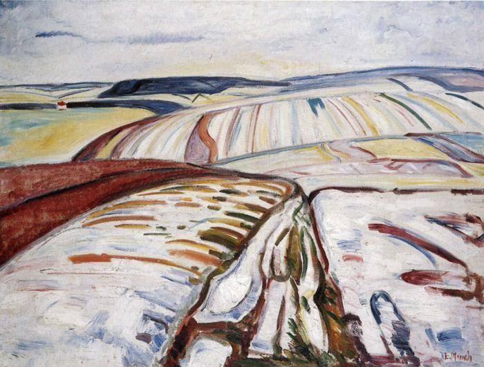 Edvard Munch. Winter Landscape, Elgersburg.