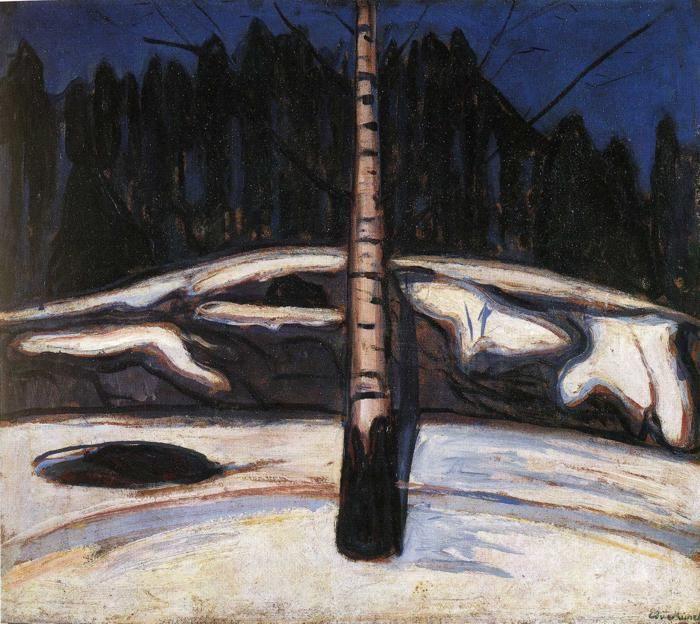 Edvard Munch. Birch in the Snow.