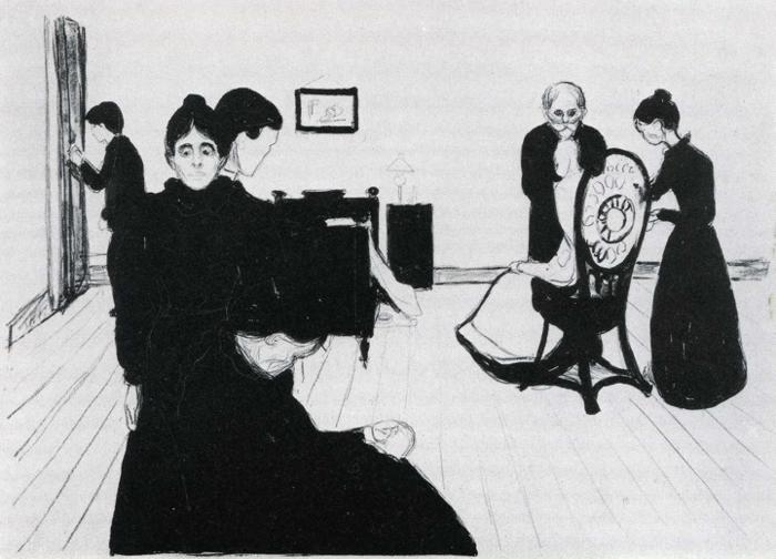 Edvard Munch. Death in the Sickroom.