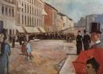 Edvard Munch. The Military Band on Karl Johan
 Street.