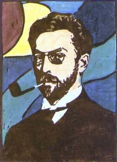 Gabriele Münter. Portrait of Wassily
 Kandinsky.