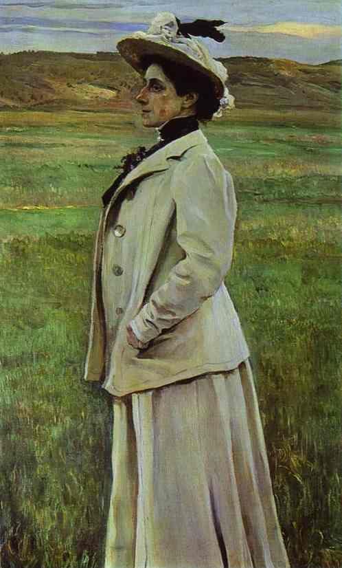 Mikhail Nesterov. Portrait of Natalia Yashvil.