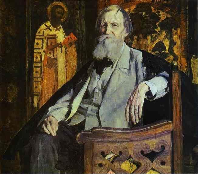 Mikhail Nesterov. Portrait of Victor Vasnetsov.