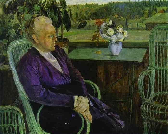 Mikhail Nesterov. Portrait of Sofia Tutcheva.