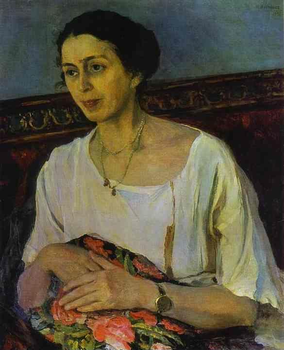 Mikhail Nesterov. Portrait of Elena Rasumova.